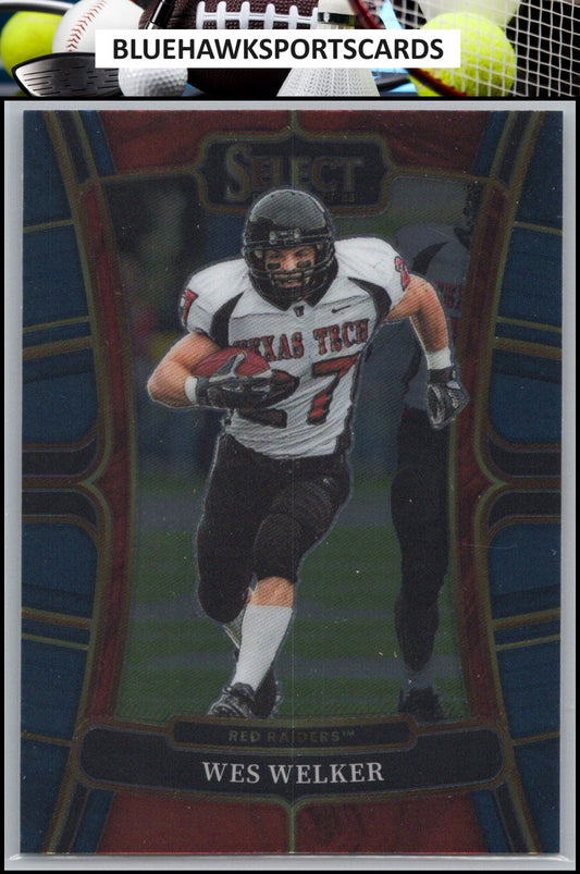 2023 Panini Select Draft Picks #98 Wes Welker Blue Retail