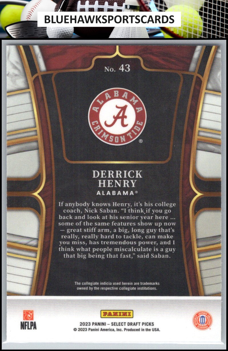 2023 Panini Select Draft Picks #43 Derrick Henry Blue Retail