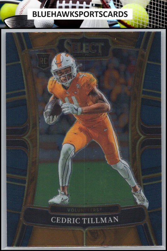 2023 Panini Select Draft Picks #21 Cedric Tillman Blue Retail