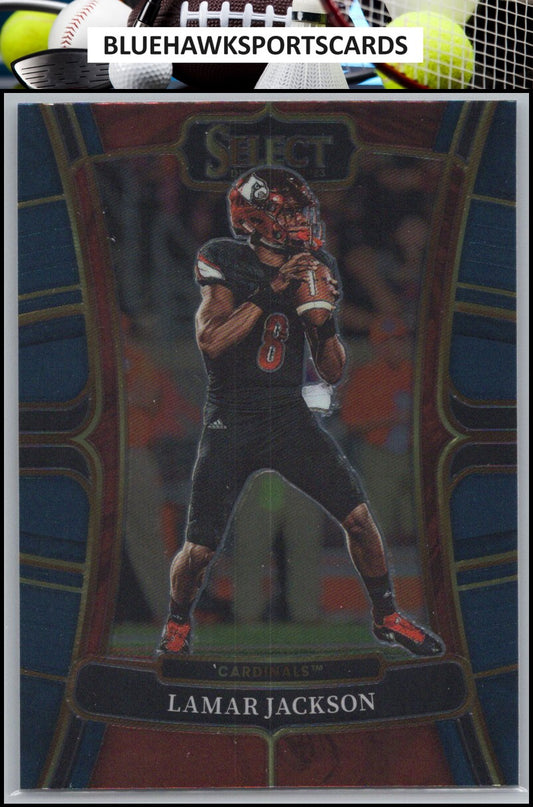 2023 Panini Select Draft Picks #35 Lamar Jackson Blue Retail