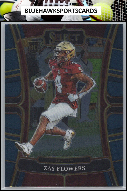 2023 Panini Select Draft Picks #17 Zay Flowers Blue Retail