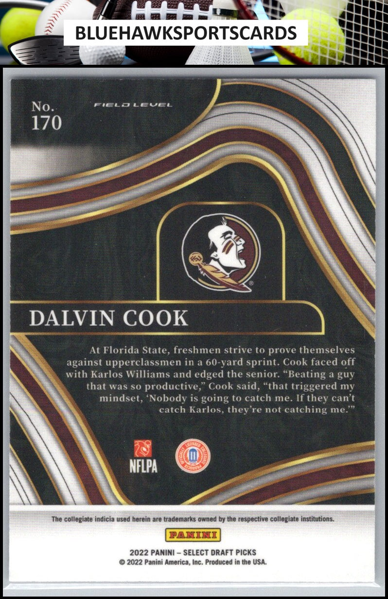 2022 Panini Select Draft Picks #170 Dalvin Cook Blue (Retail Base)