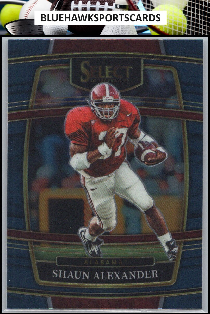 2022 Panini Select Draft Picks #74 Shaun Alexander Blue (Retail Base)