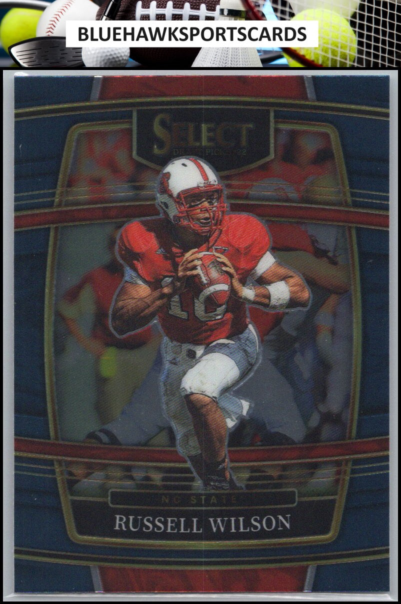 2022 Panini Select Draft Picks #77 Russell Wilson Blue (Retail Base)