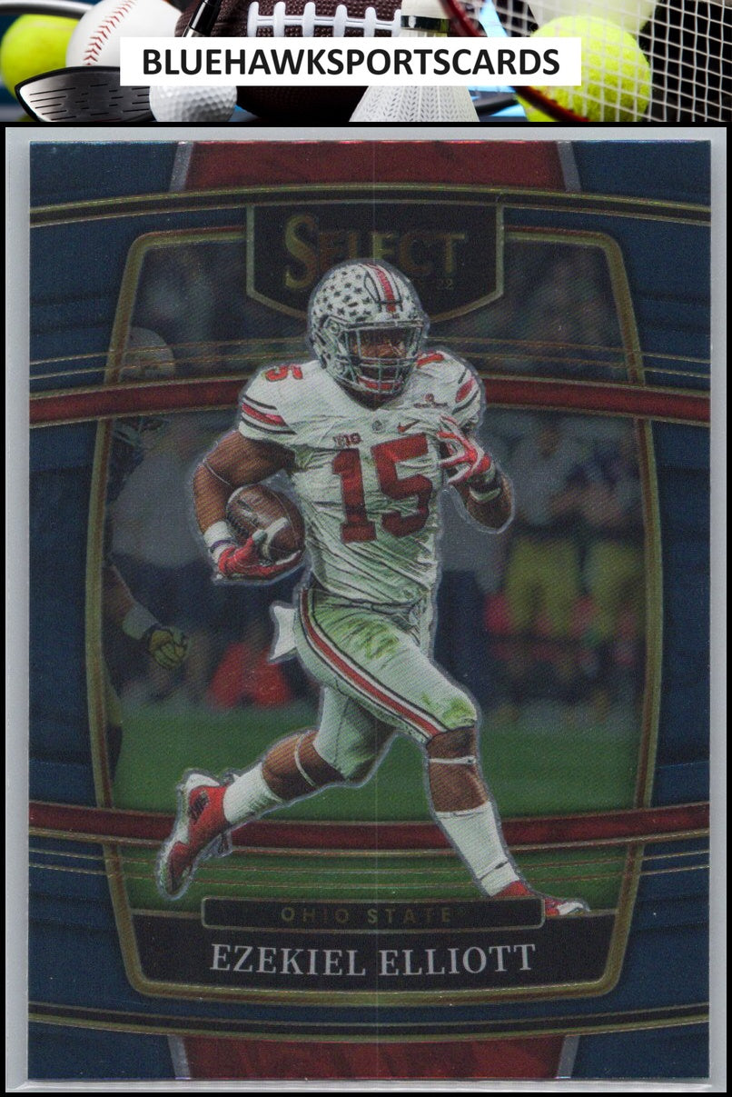 2022 Panini Select Draft Picks #47 Ezekiel Elliott Blue (Retail Base)
