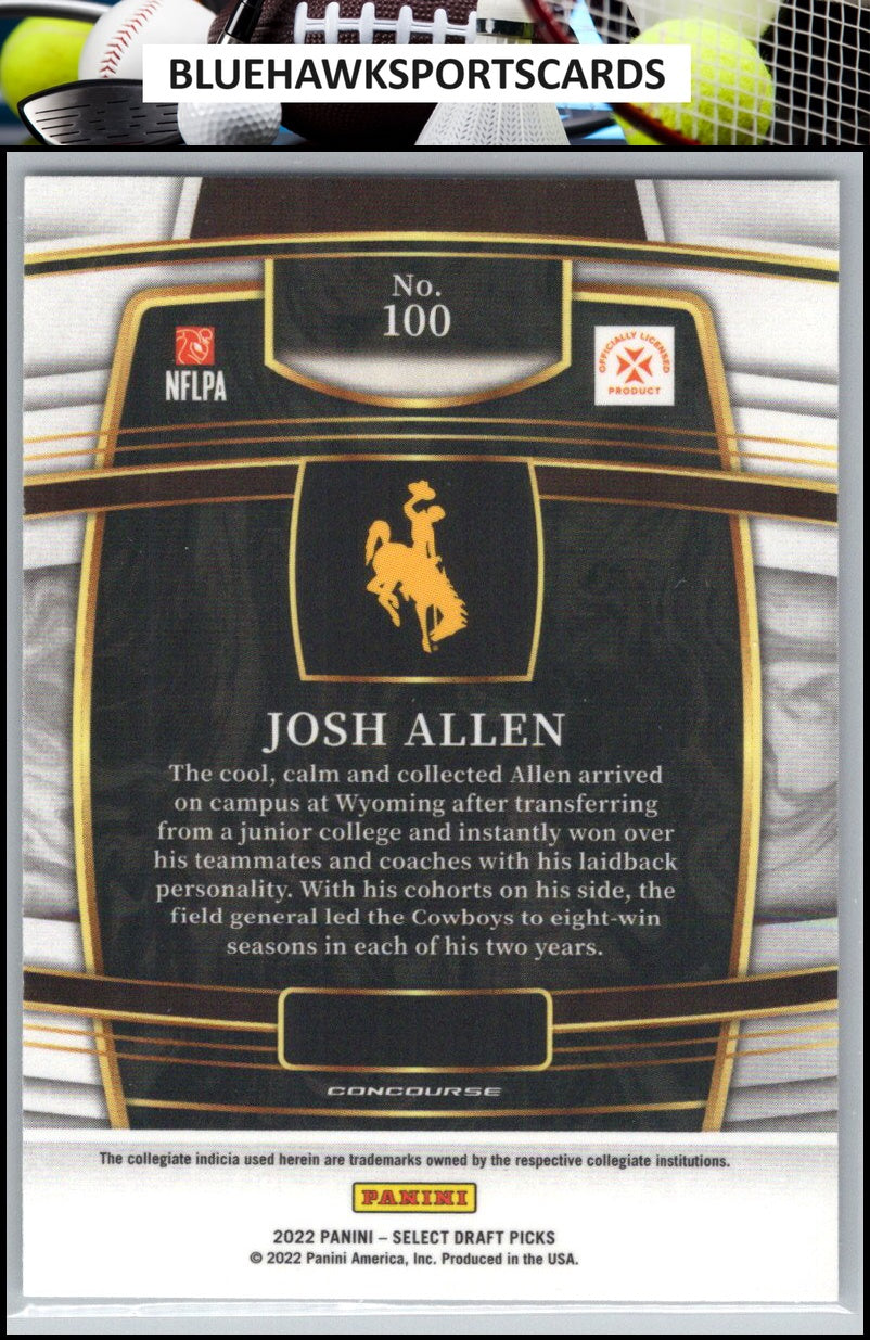 2022 Panini Select Draft Picks #100 Josh Allen Blue (Retail Base)