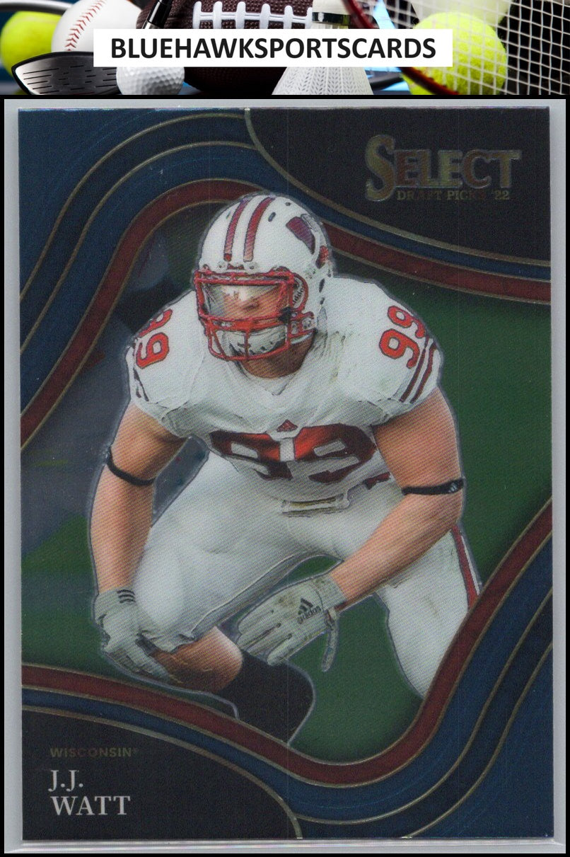 2022 Panini Select Draft Picks #175 J.J. Watt Blue (Retail Base)
