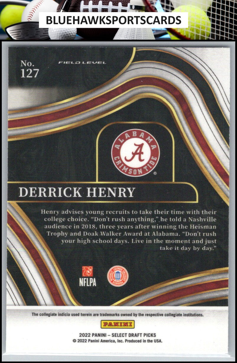 2022 Panini Select Draft Picks #127 Derrick Henry Blue (Retail Base)