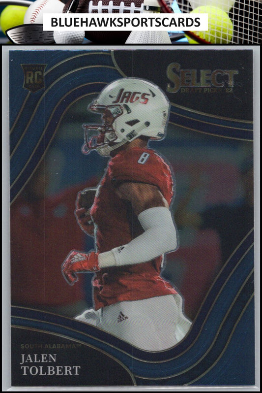 2022 Panini Select Draft Picks #113 Jalen Tolbert Blue (Retail Base)
