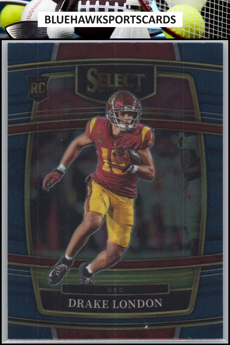 2022 Panini Select Draft Picks #7 Drake London Blue (Retail Base)