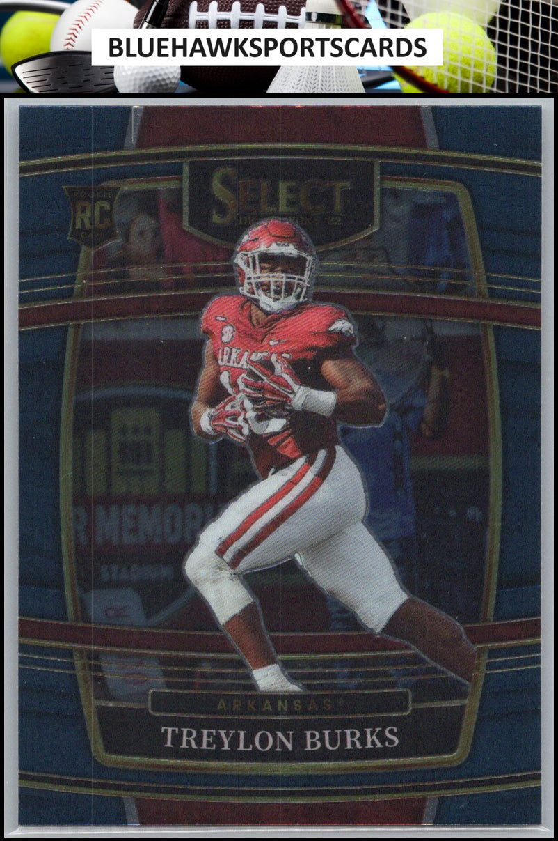 2022 Panini Select Draft Picks #6 Treylon Burks Blue (Retail Base)