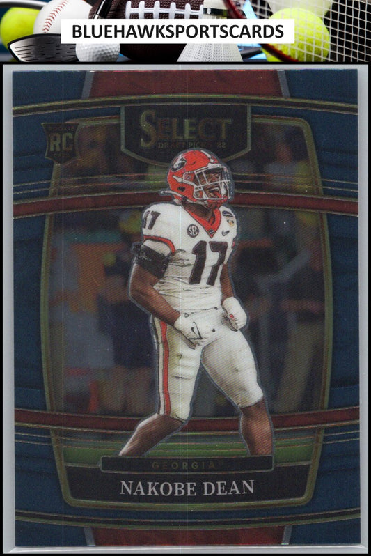 2022 Panini Select Draft Picks #37 Nakobe Dean Blue (Retail Base)