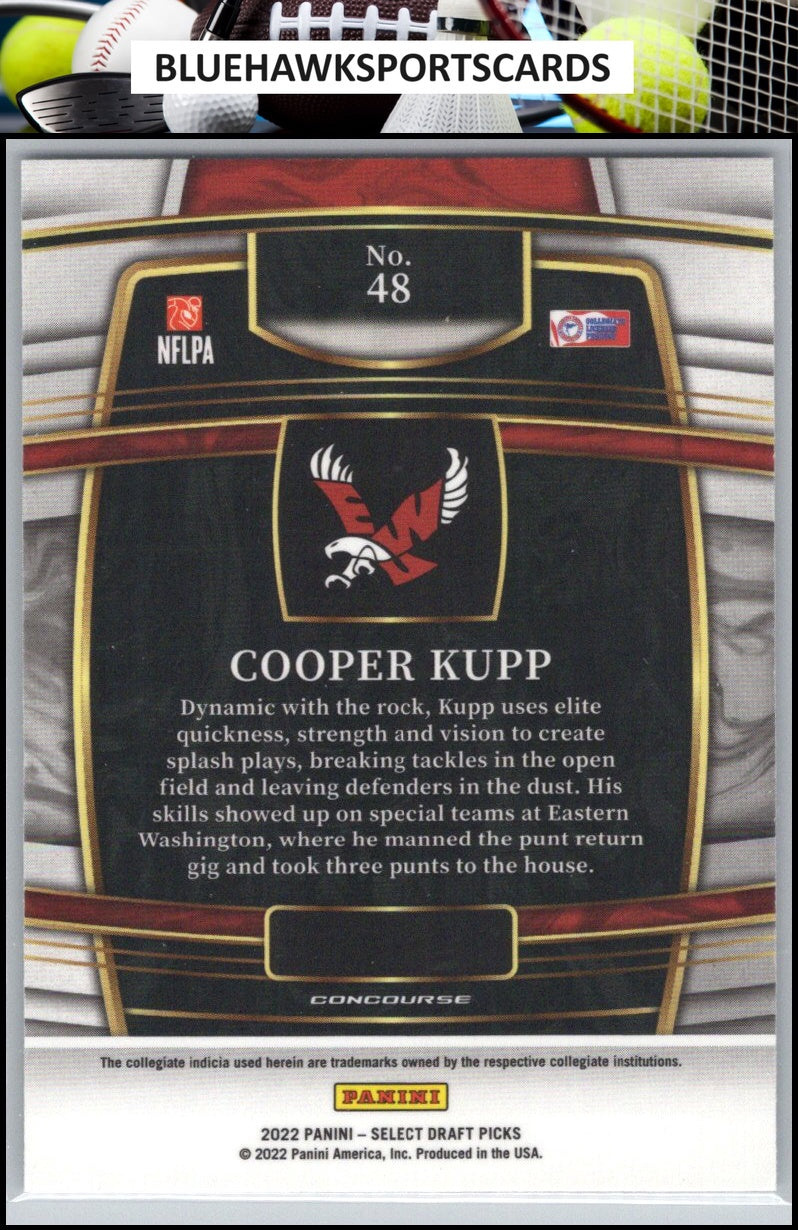 2022 Panini Select Draft Picks #48 Cooper Kupp Blue (Retail Base)
