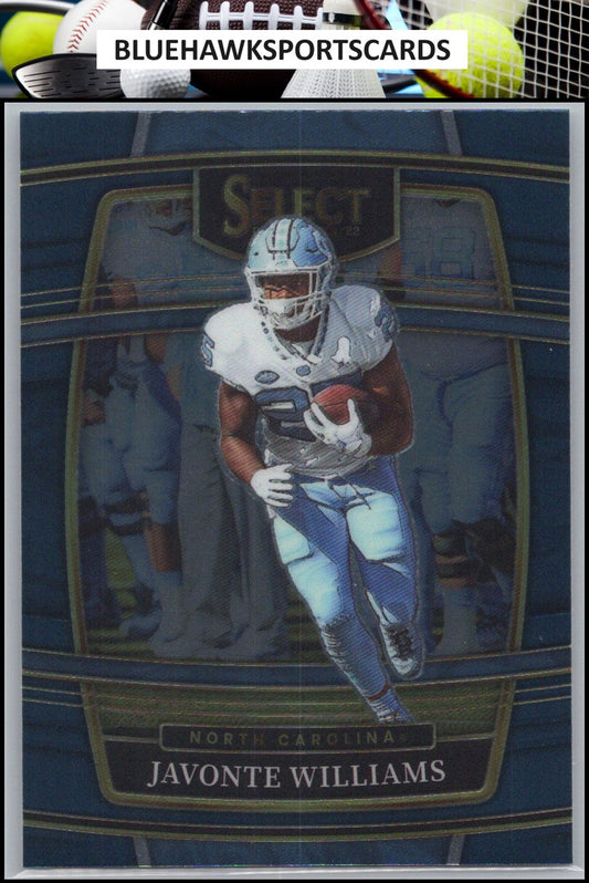2022 Panini Select Draft Picks #64 Javonte Williams Blue (Retail Base)