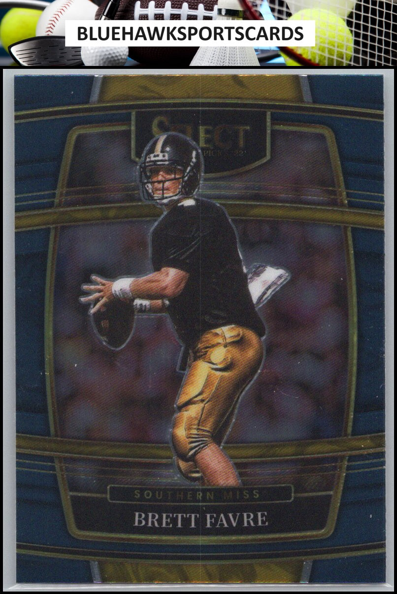 2022 Panini Select Draft Picks #51 Brett Favre Blue (Retail Base)