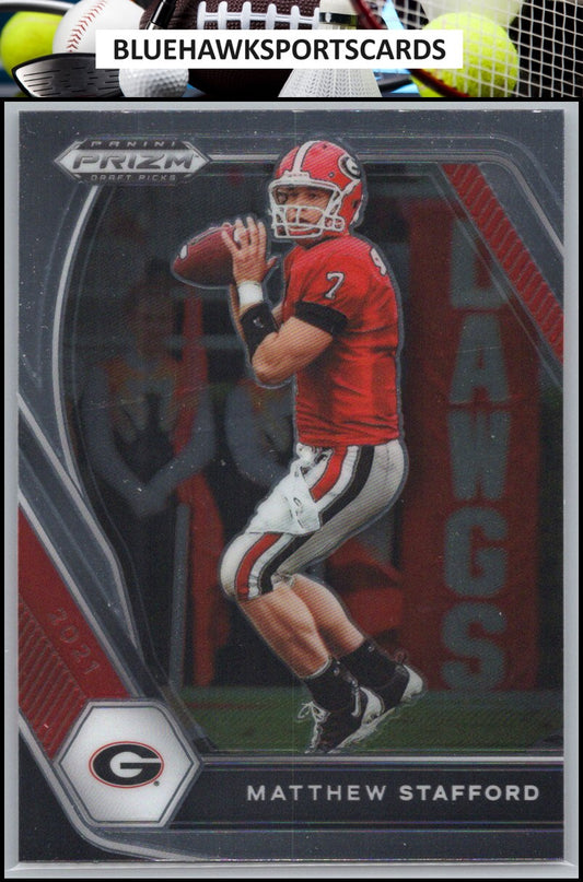 2021 Panini Prizm Draft Picks Collegiate #19 Matthew Stafford