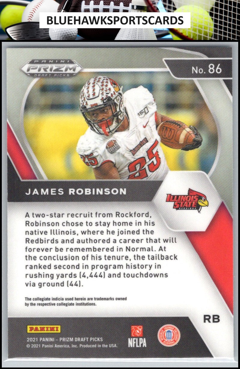 2021 Panini Prizm Draft Picks Collegiate #86 James Robinson