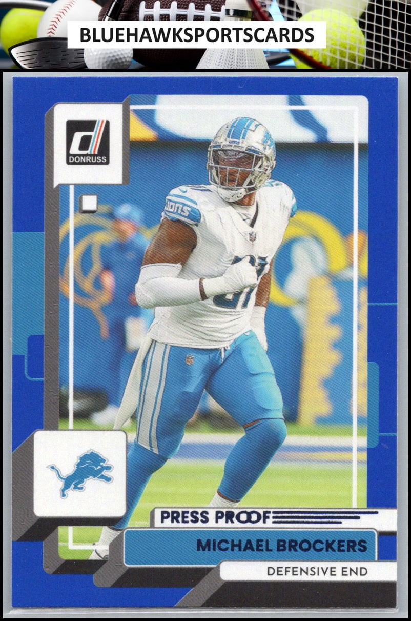 2022 Donruss #91 Michael Brockers Blue Press Proof