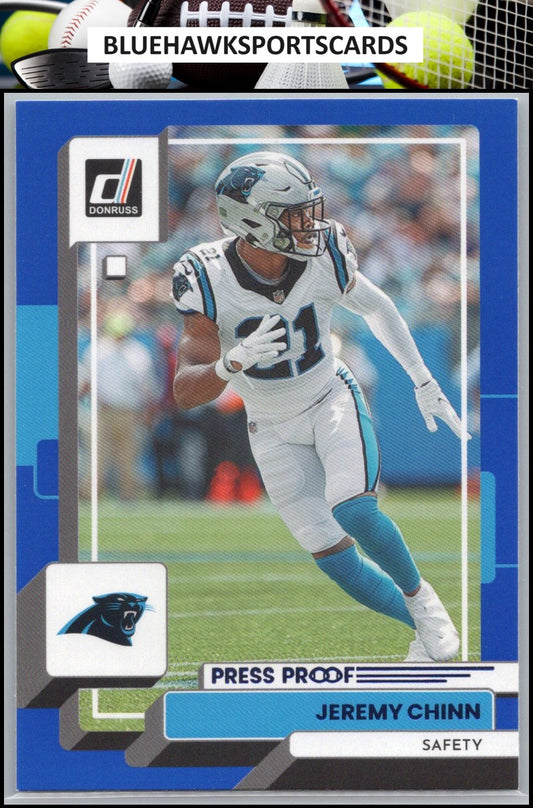 2022 Donruss #241 Jeremy Chinn Blue Press Proof