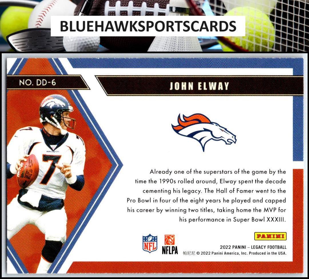 2022 Panini Legacy #DD-6 John Elway Decade of Dominance