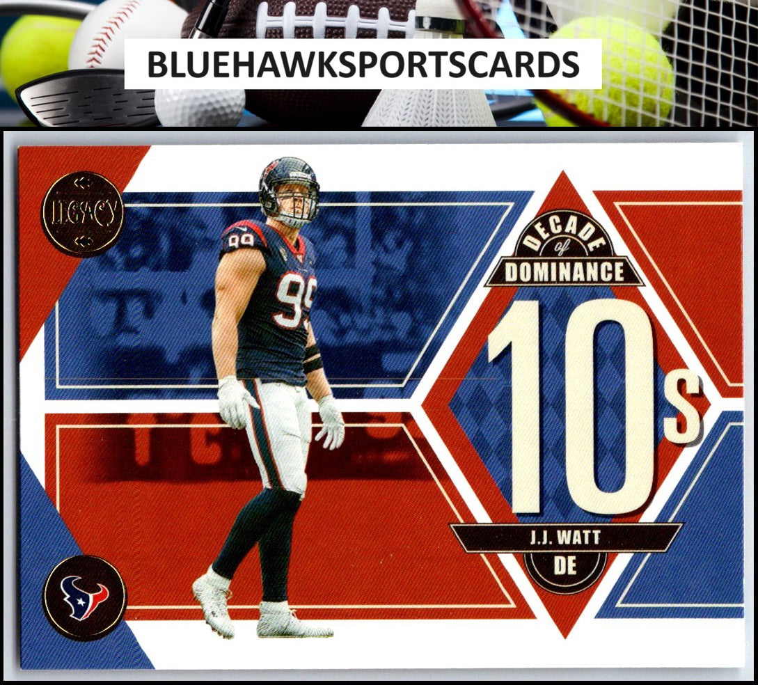 2022 Panini Legacy #DD-20 J.J. Watt Decade of Dominance