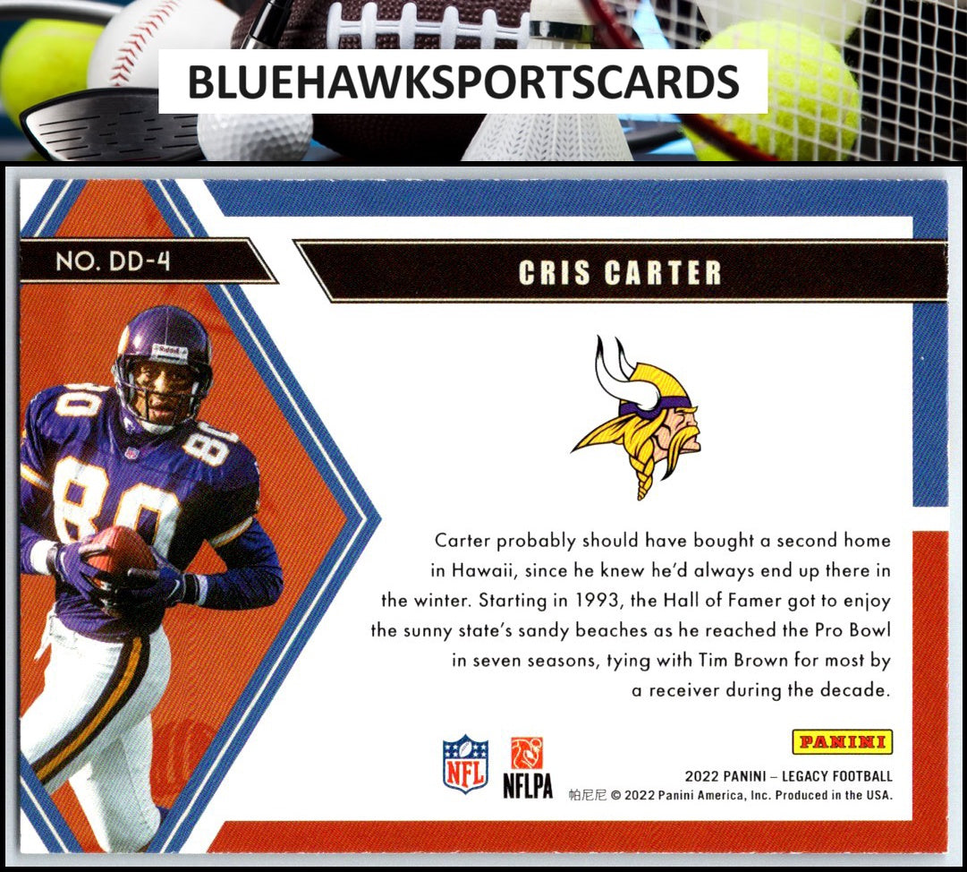 2022 Panini Legacy #DD-4 Cris Carter Decade of Dominance