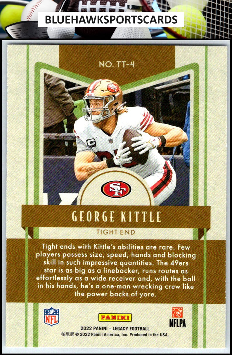2022 Panini Legacy #TT-4 George Kittle Timeless Talents