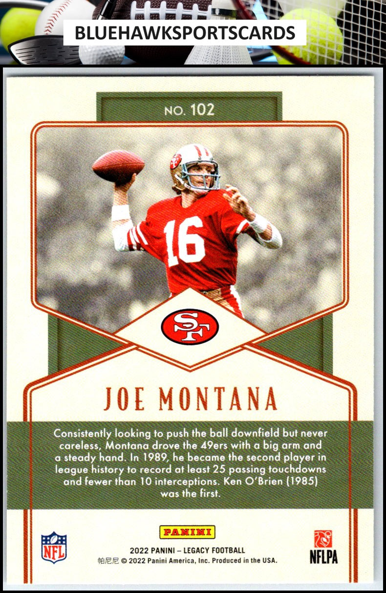 2022 Panini Legacy #102 Joe Montana