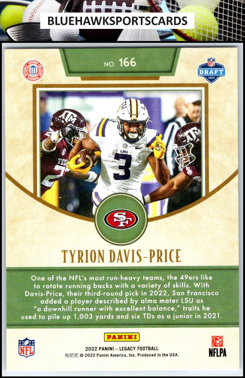 2022 Panini Legacy #166 Tyrion Davis-Price