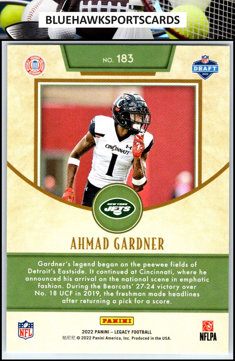 2022 Panini Legacy #183 Ahmad Gardner