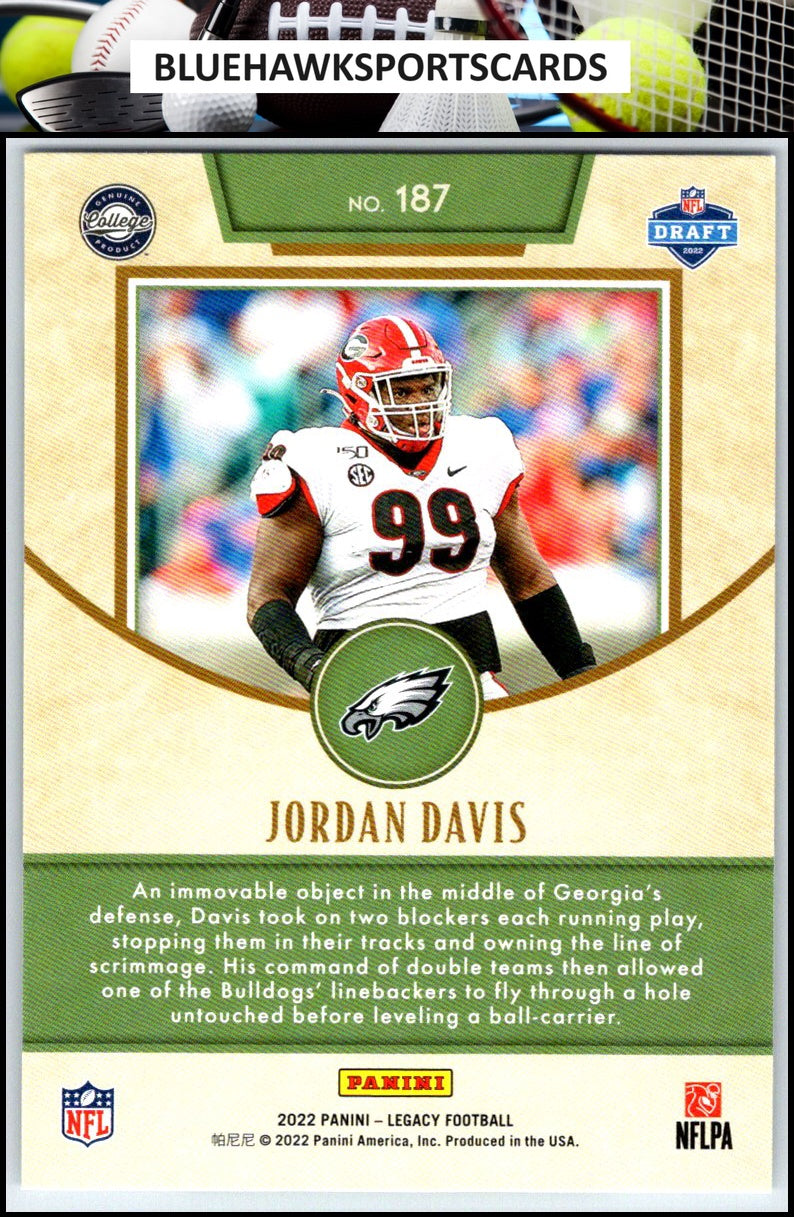 2022 Panini Legacy #187 Jordan Davis