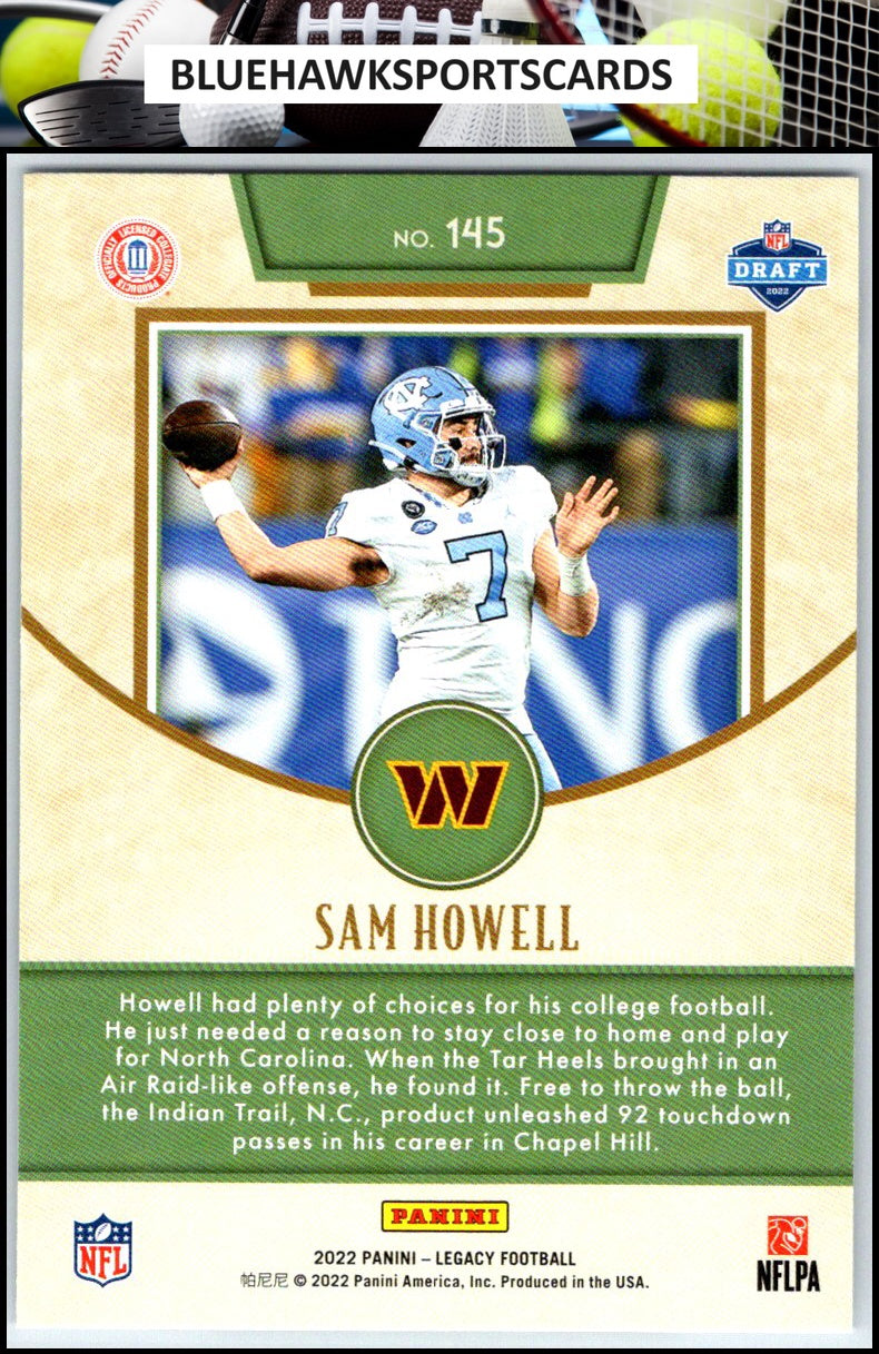 2022 Panini Legacy #145 Sam Howell