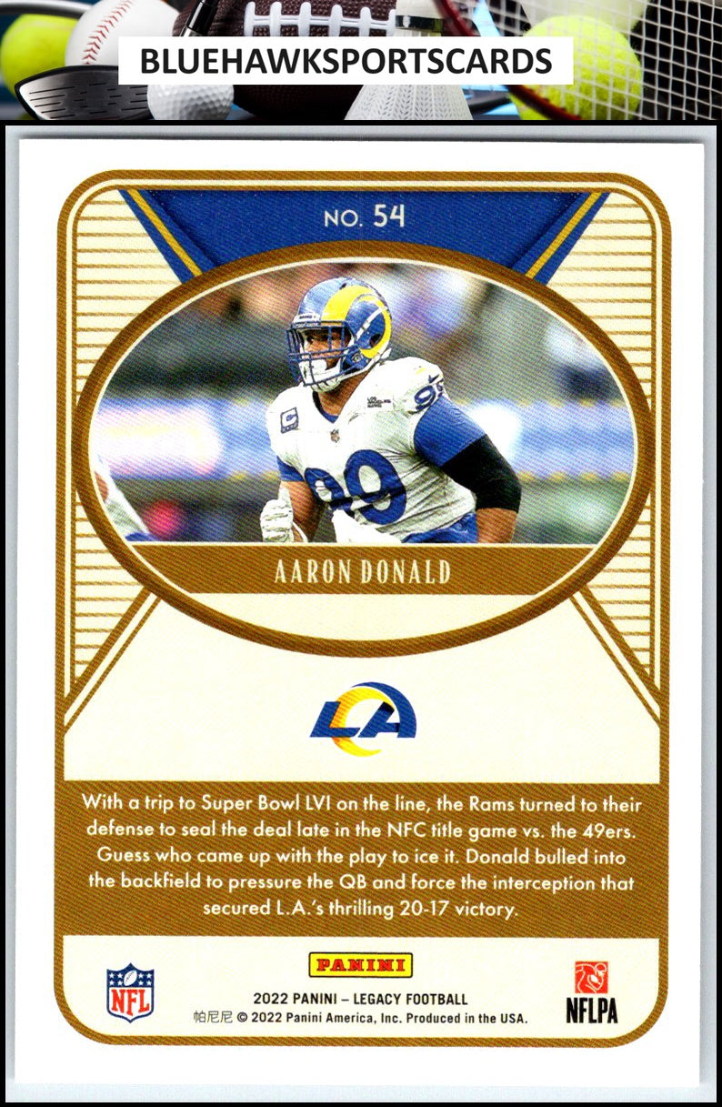 2022 Panini Legacy #54 Aaron Donald