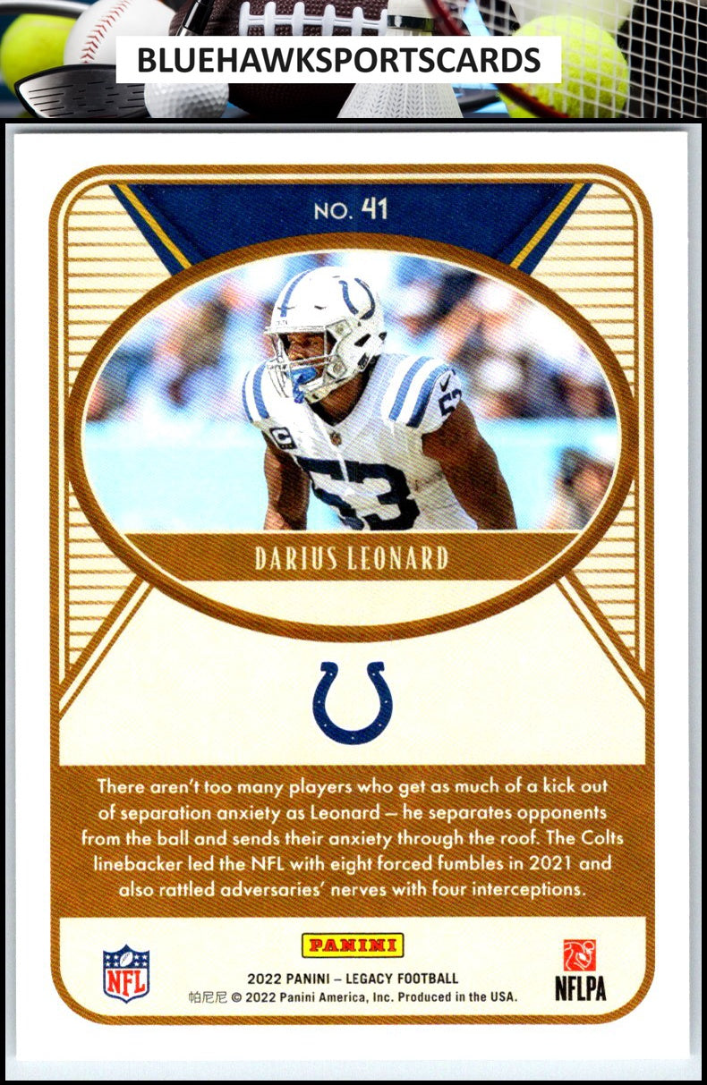 2022 Panini Legacy #41 Darius Leonard