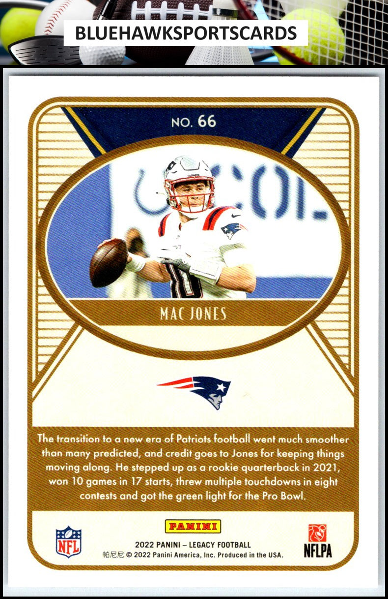 2022 Panini Legacy #66 Mac Jones