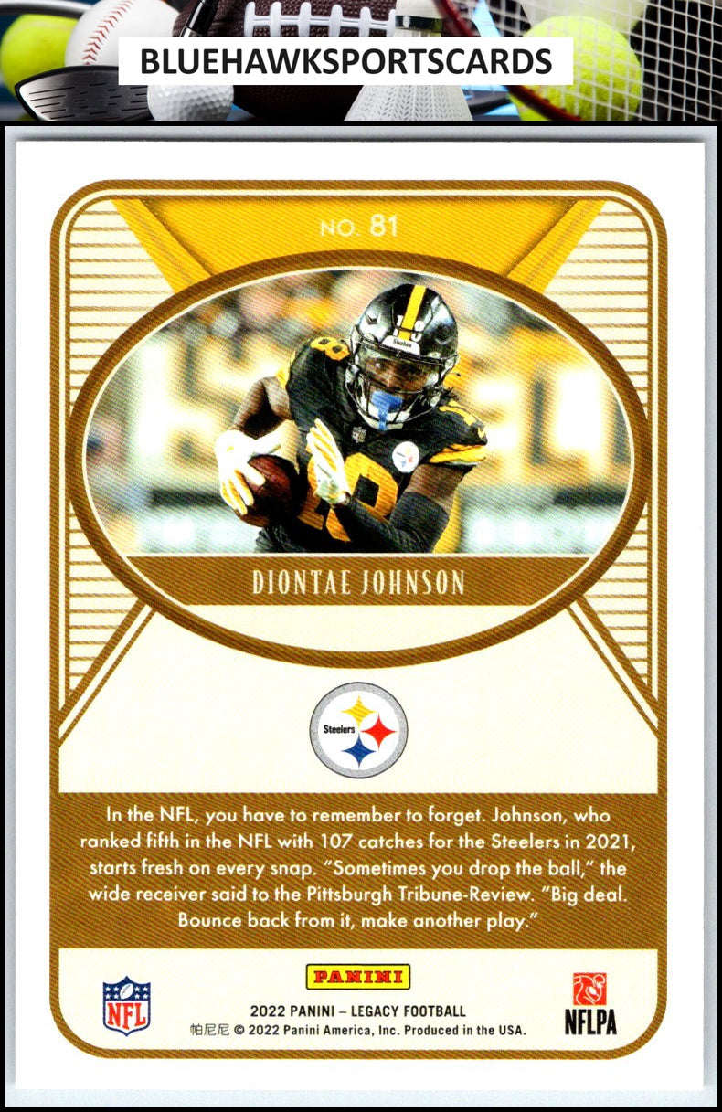 2022 Panini Legacy #81 Diontae Johnson