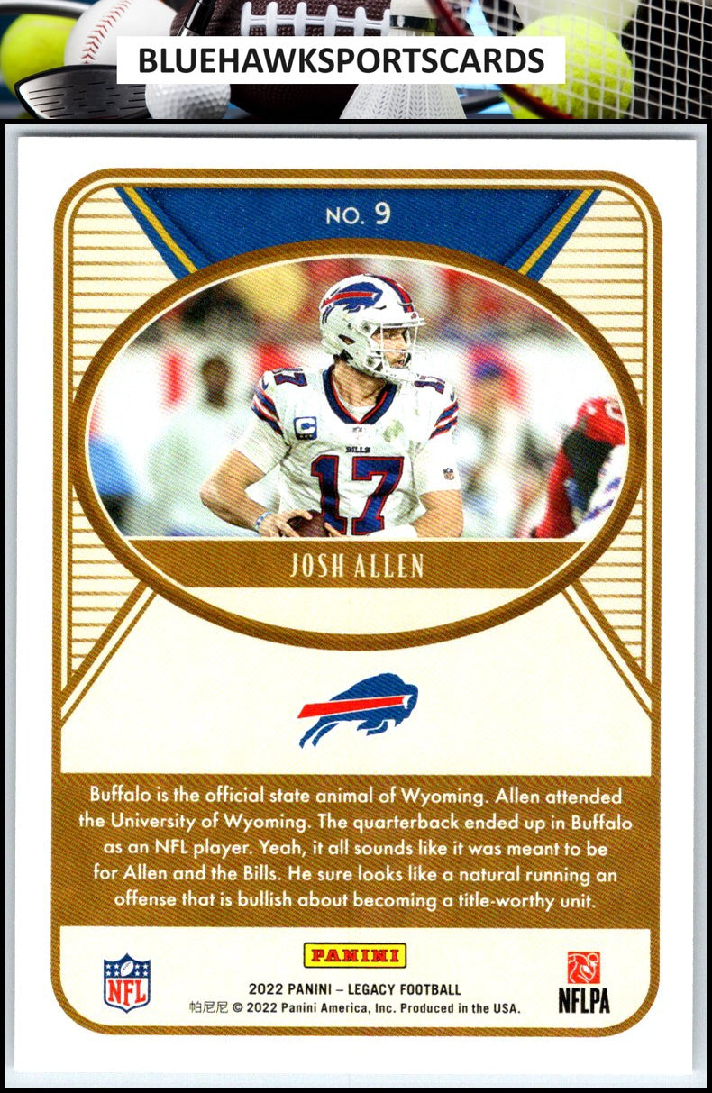 2022 Panini Legacy #9 Josh Allen