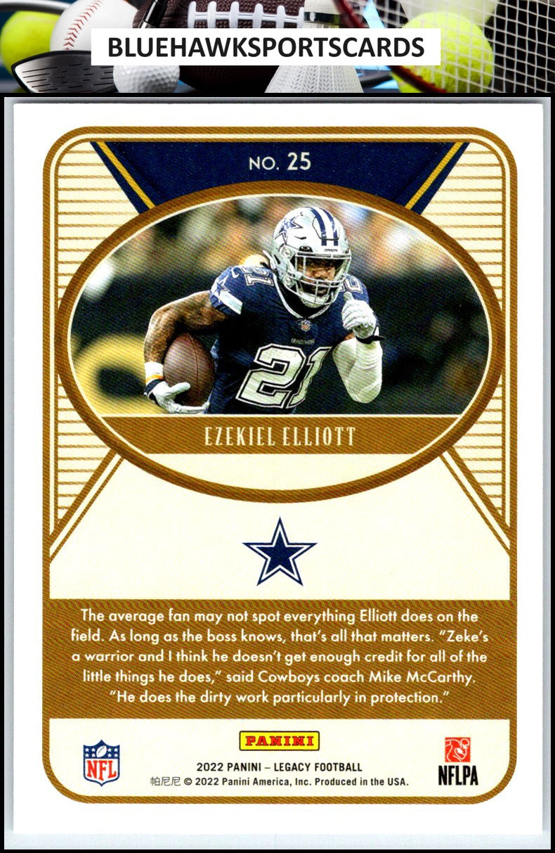 2022 Panini Legacy #25 Ezekiel Elliott