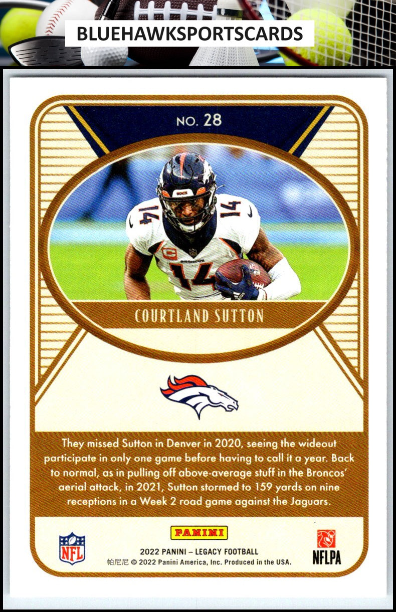 2022 Panini Legacy #28 Courtland Sutton
