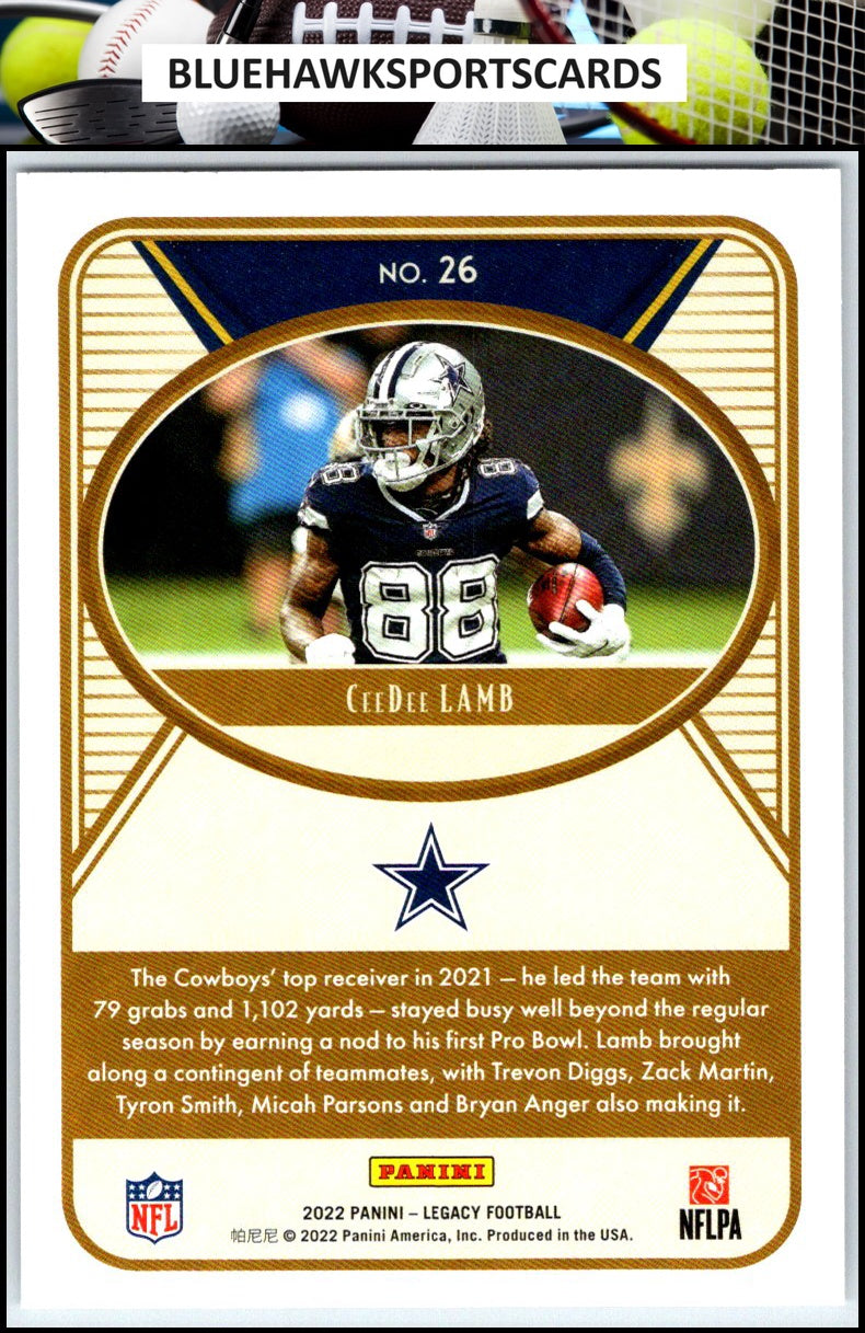 2022 Panini Legacy #26 CeeDee Lamb