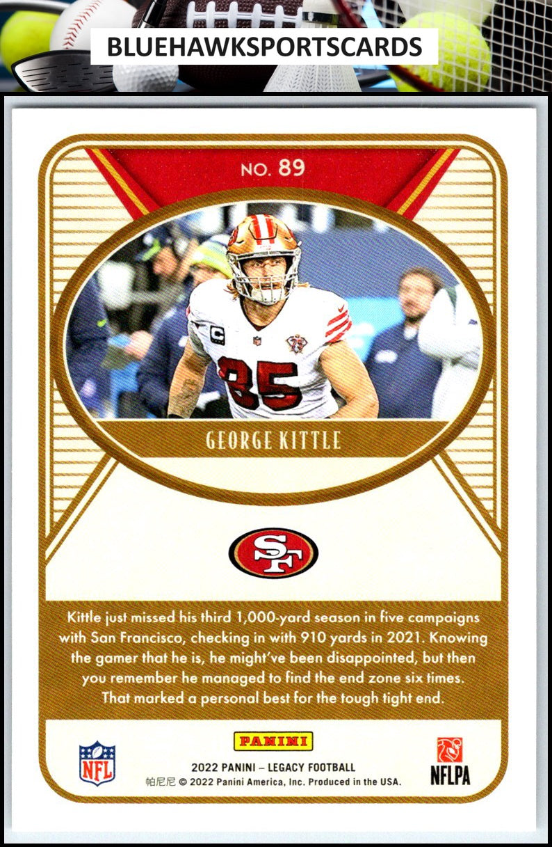 2022 Panini Legacy #89 George Kittle