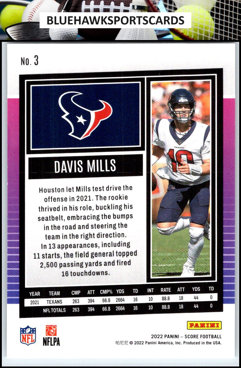 2022 Score #3 Davis Mills