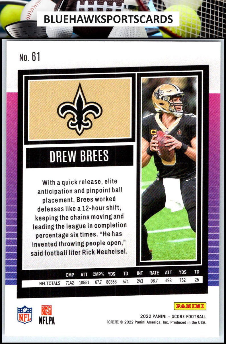 2022 Score #61 Drew Brees