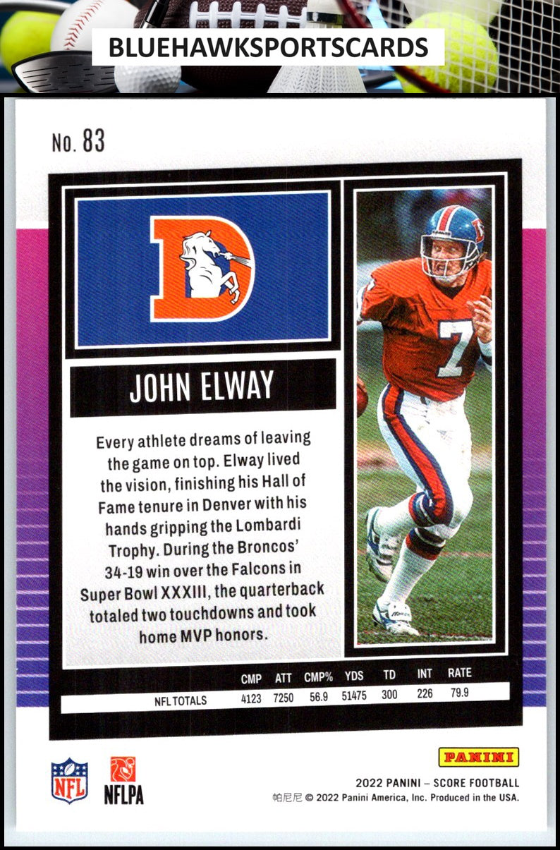 2022 Score #83 John Elway