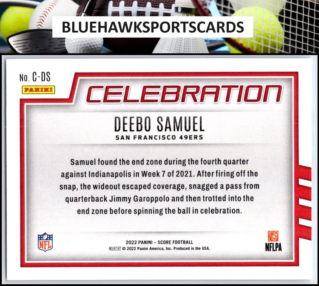 2022 Score #C-DS Deebo Samuel Celebration