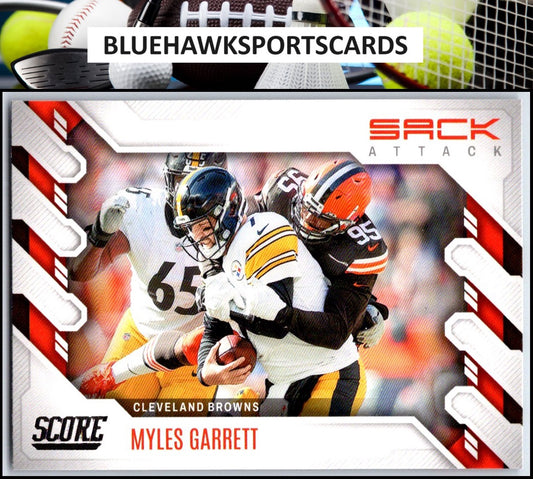 2022 Score #SA-MG Myles Garrett Sack Attack
