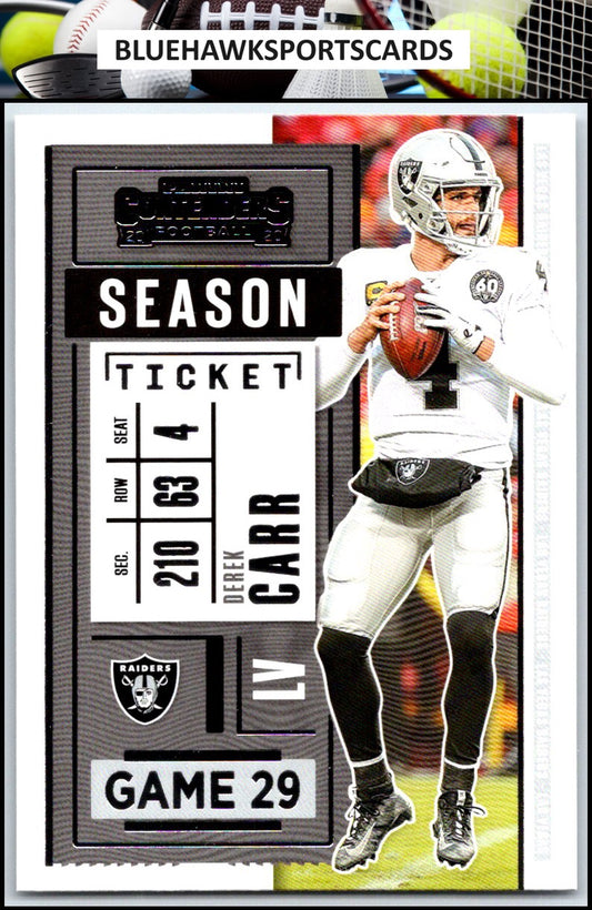 2020 Panini Contenders #31 Derek Carr