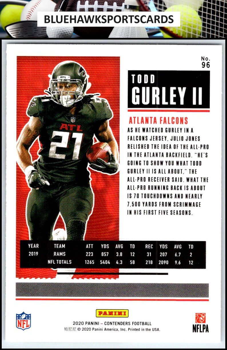2020 Panini Contenders #96 Todd Gurley II