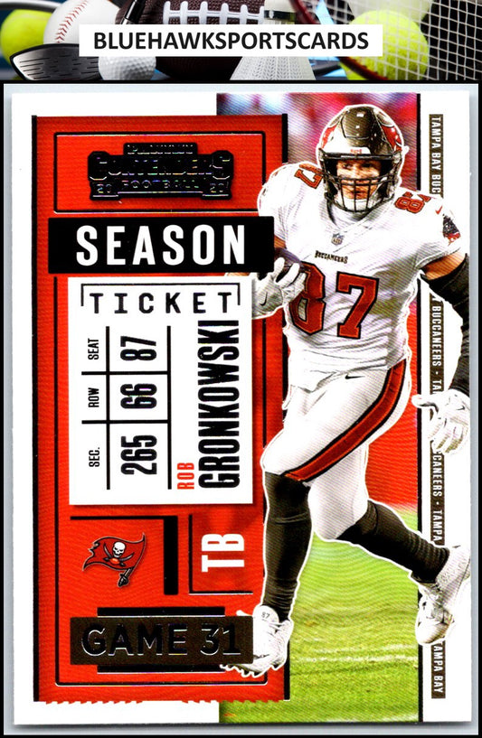 2020 Panini Contenders #13 Rob Gronkowski