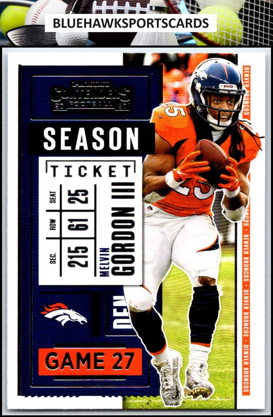 2020 Panini Contenders #70 Melvin Gordon III